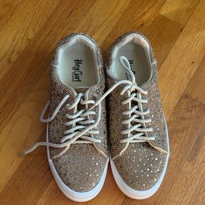 Hey Girl by Corky’s Embellished Gold Women's Sneakers size 7